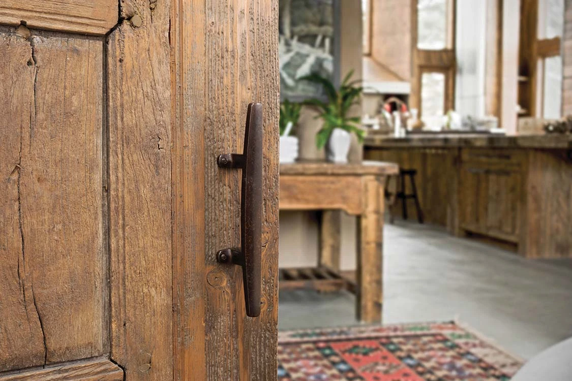 Solid bronze architectural hardware